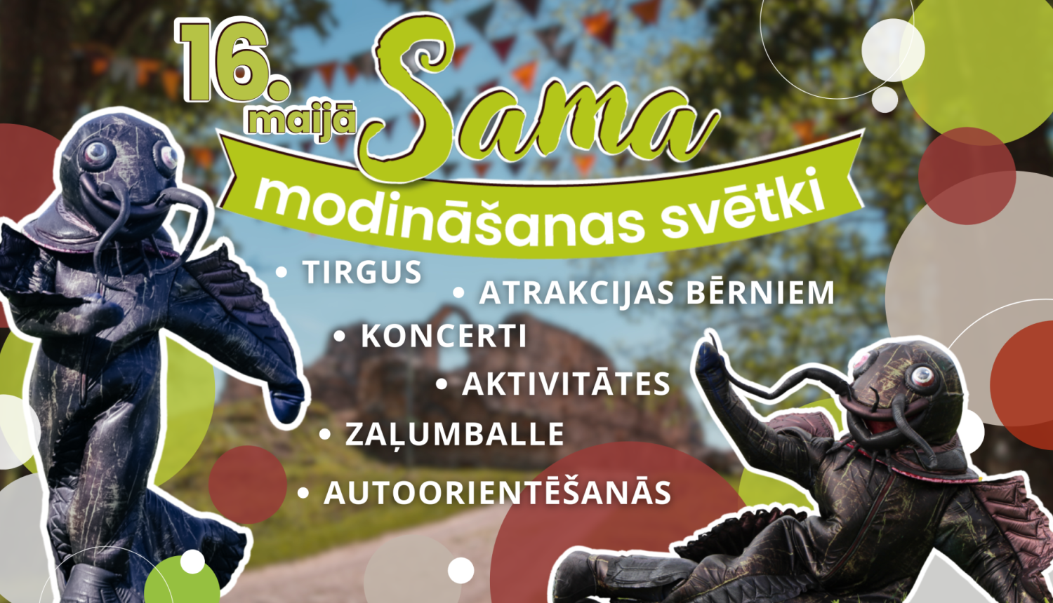 Sama modināšanas svētku baneris