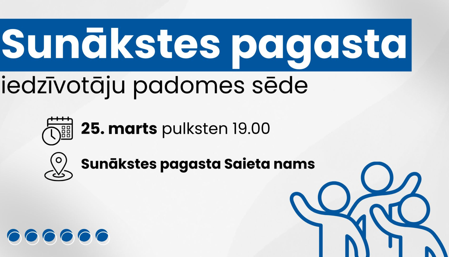 Iedzīvotāju padomes sapulces afiša