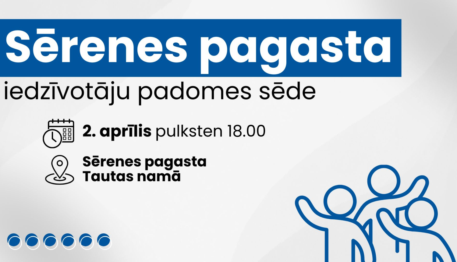 Iedzīvotāju padomes sapulces afiša