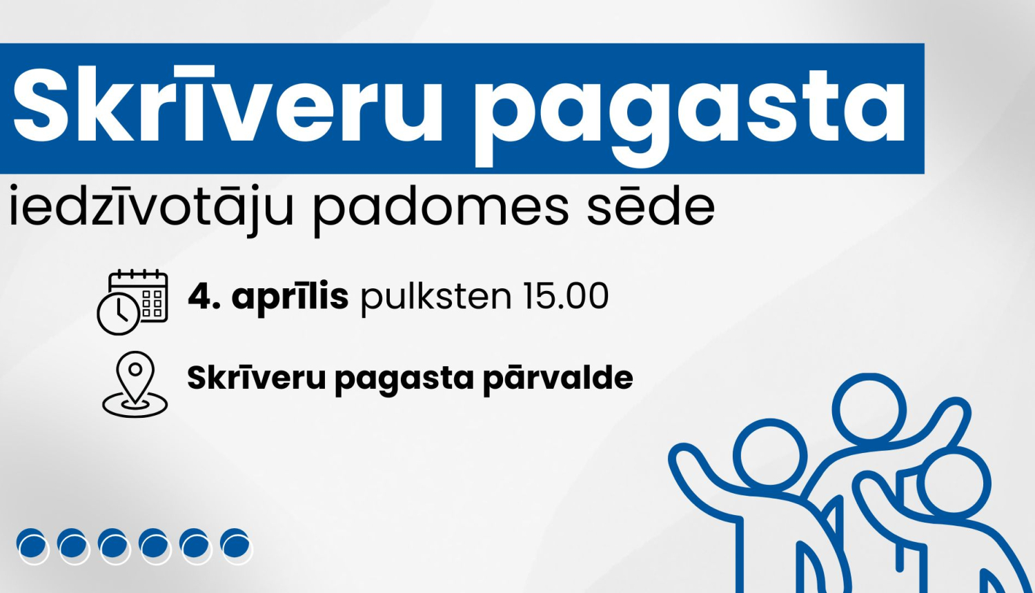 Iedzīvotāju padomes sapulces afiša