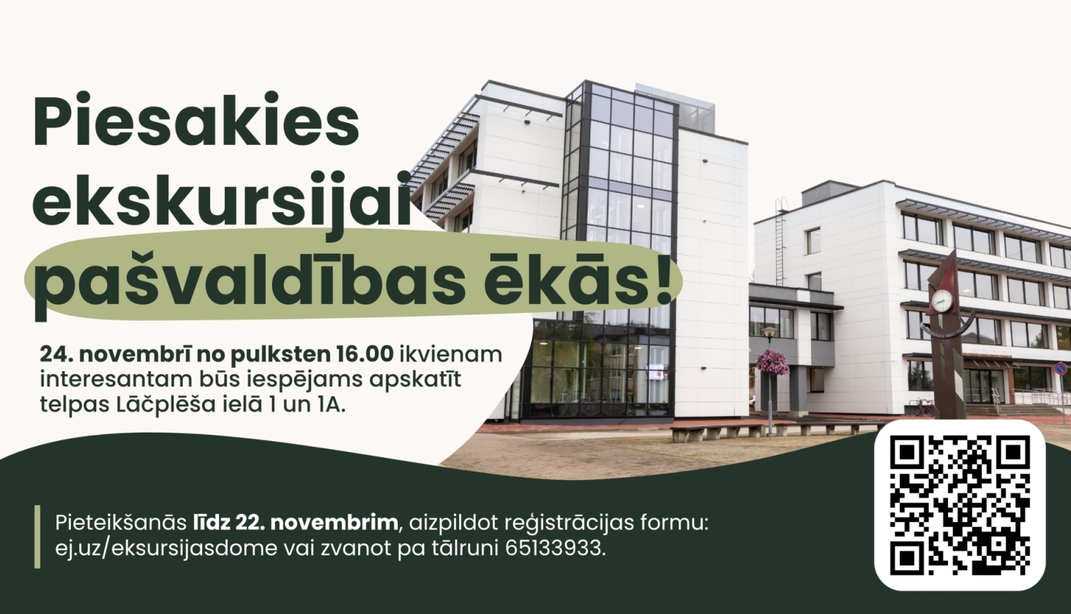 baneris par pieteikšanos ekskursijai