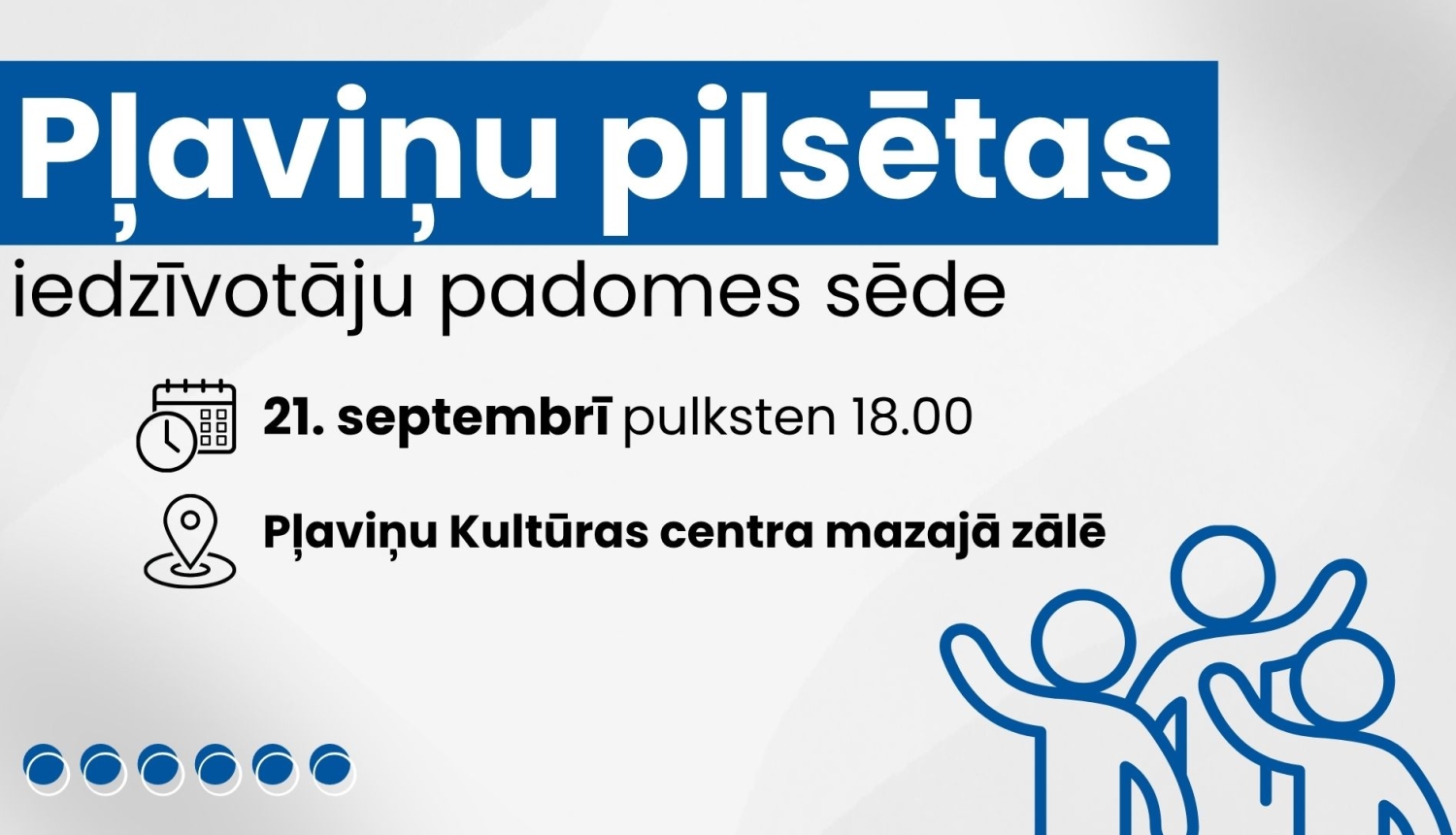 baneris par iedzīvotāju padomes sēdi