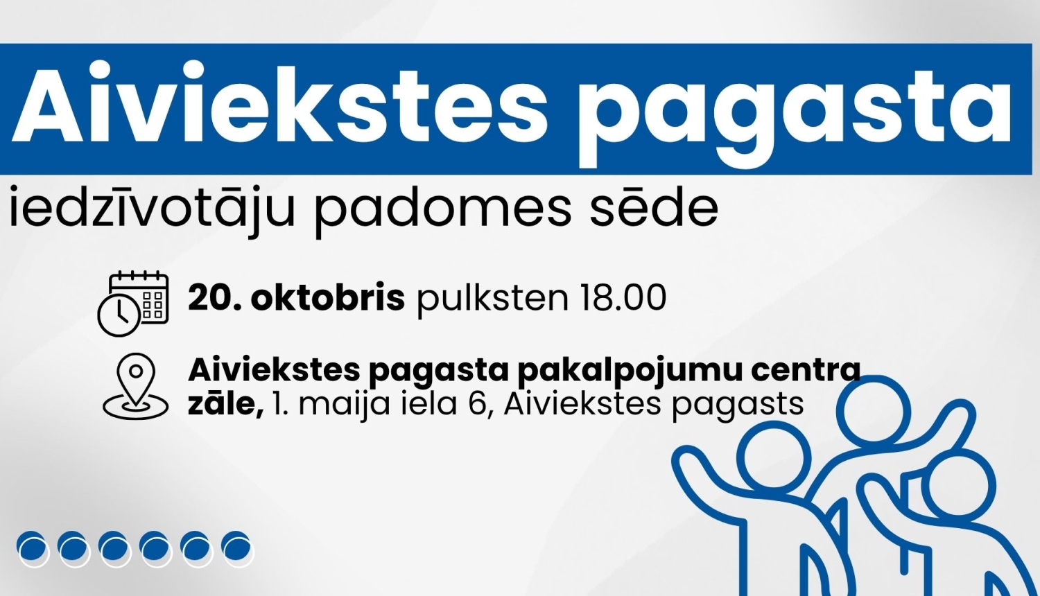 Iedzīvotāju padomes sapulces afiša
