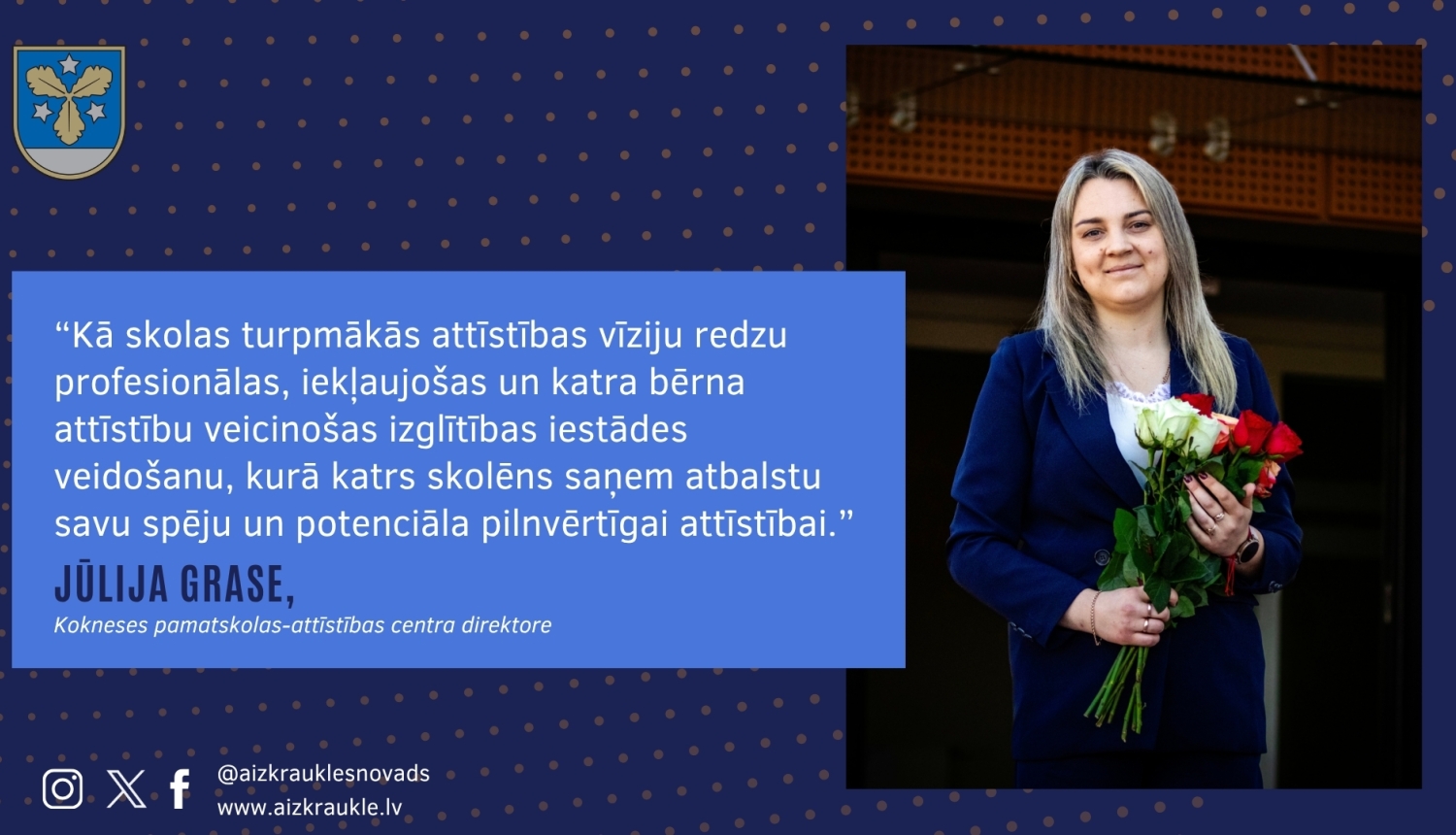 jaunā Kokneses pamatskolas-attīstības centra direktore