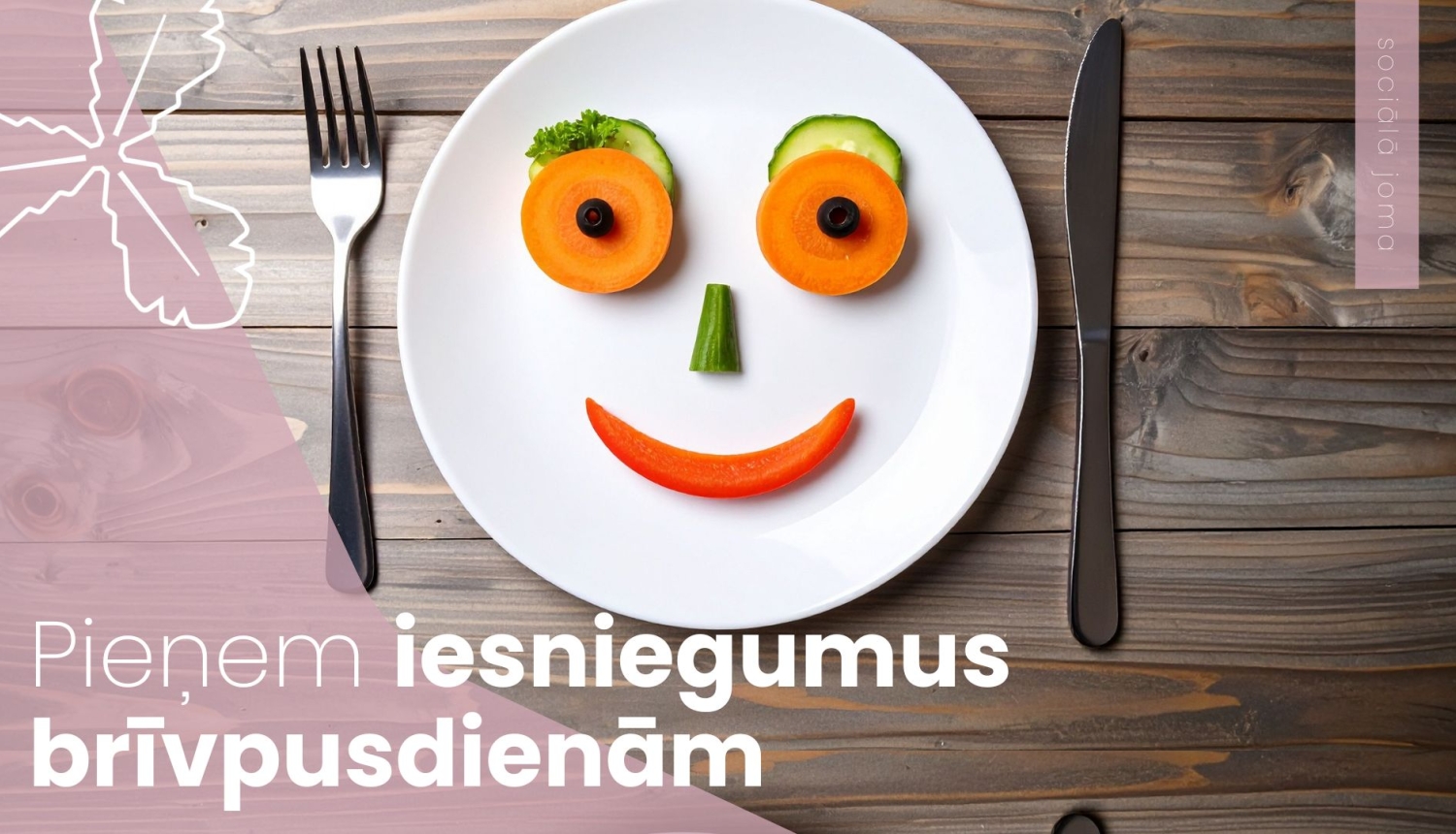 šķivis ar dārzeņu smaidiņu
