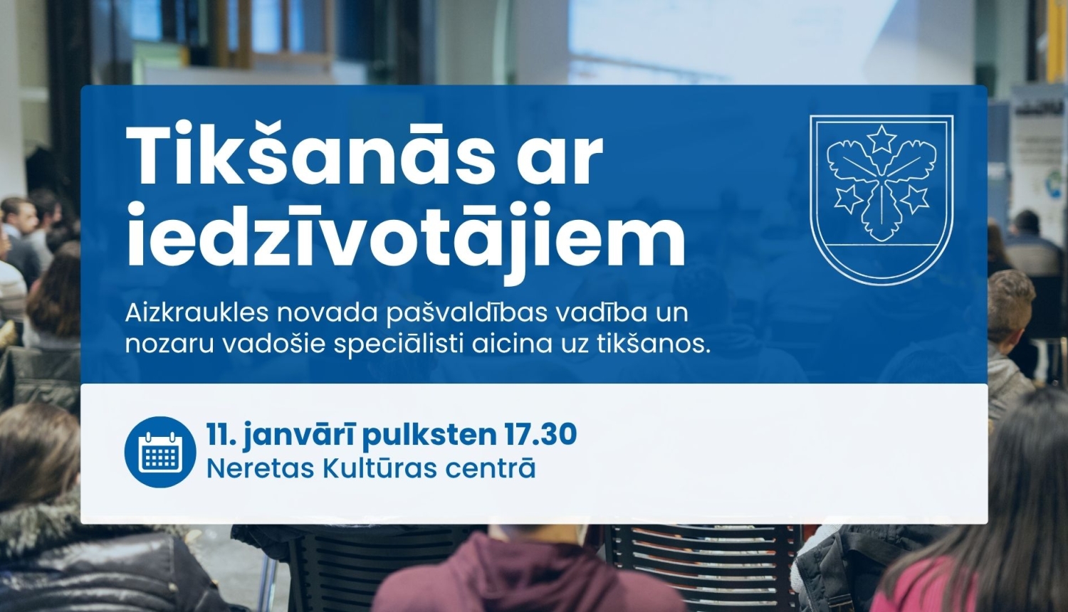 tikšanās ar iedzīvotājiem afiša