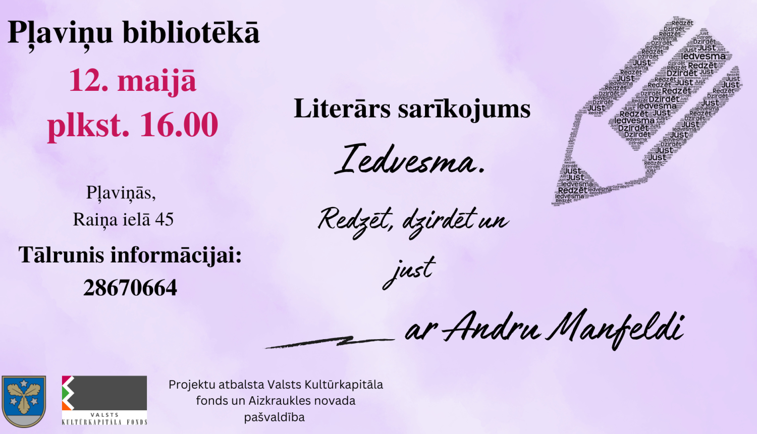 pasākums Pļāviņu bibliotēkā