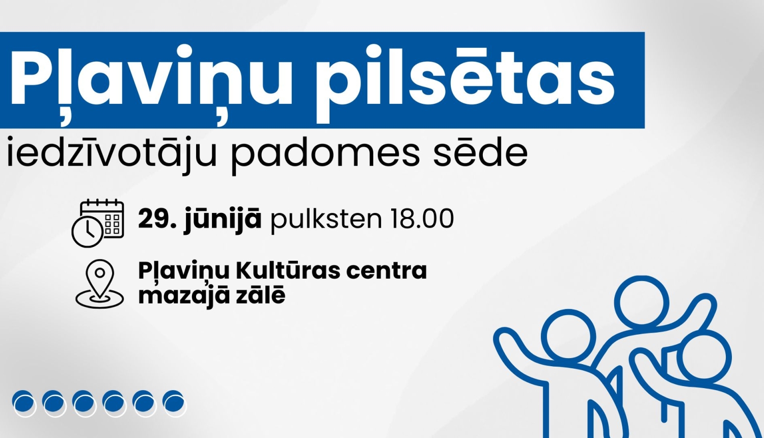 Iedzīvotāju padomes sapulces afiša