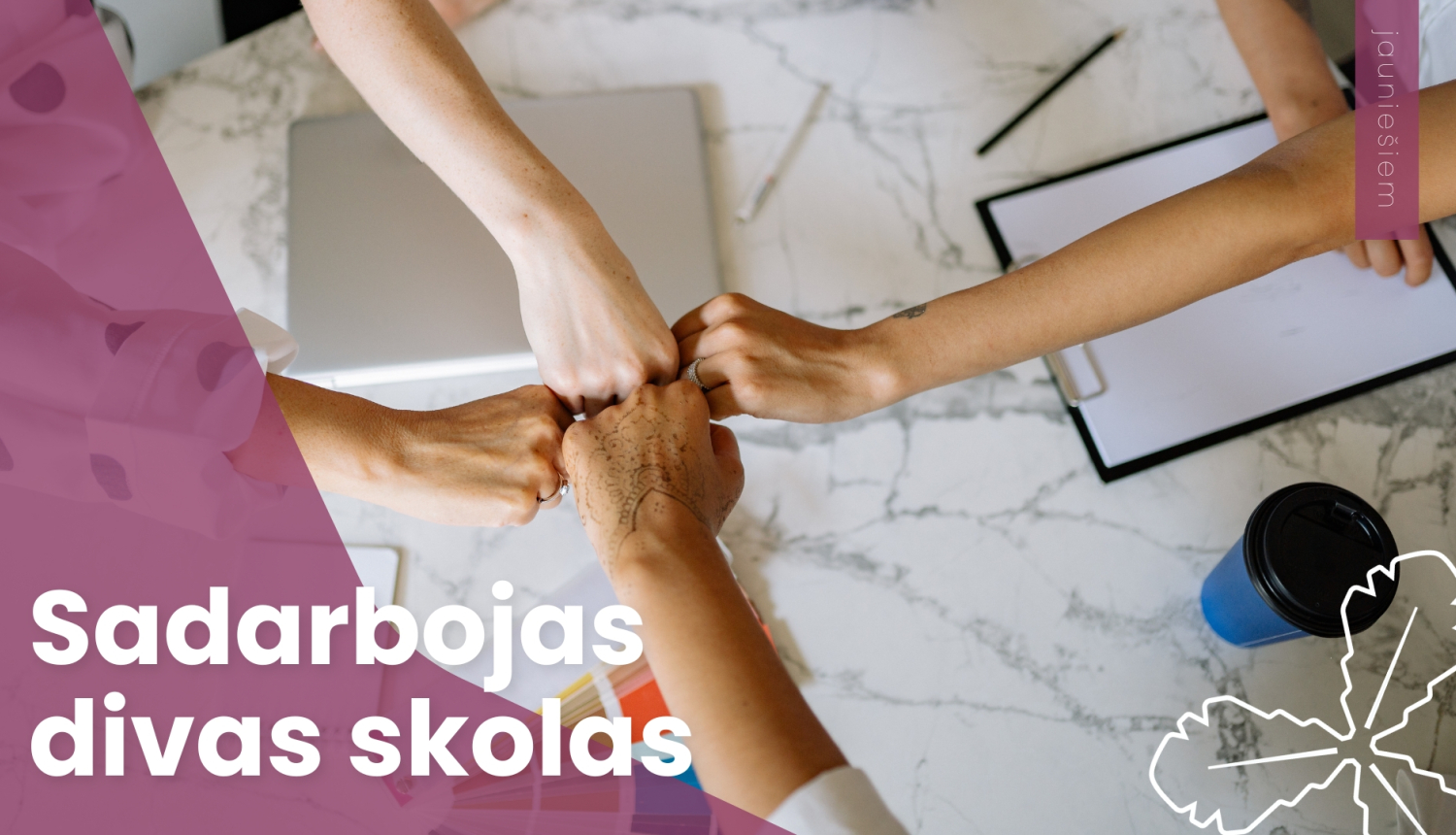 Sadarbojas divas skolas
