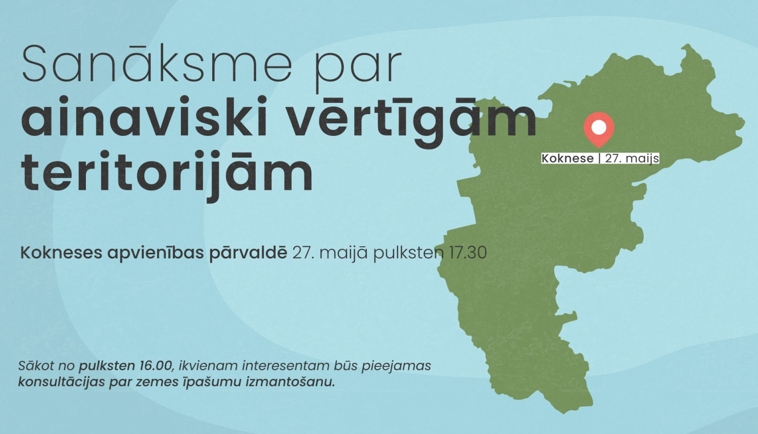 Sanāksmes par ainaviski vērtīgām teritorijām afiša