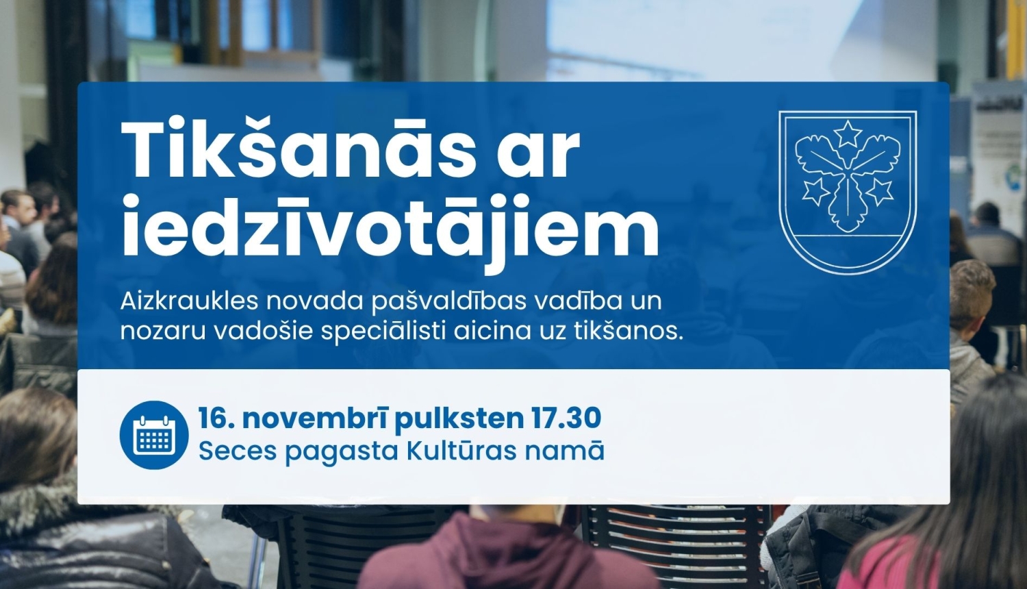 tikšanās ar iedzīvotājiem afiša