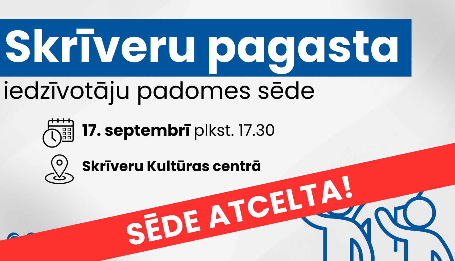 Iedzīvotāju padomes sapulces afiša