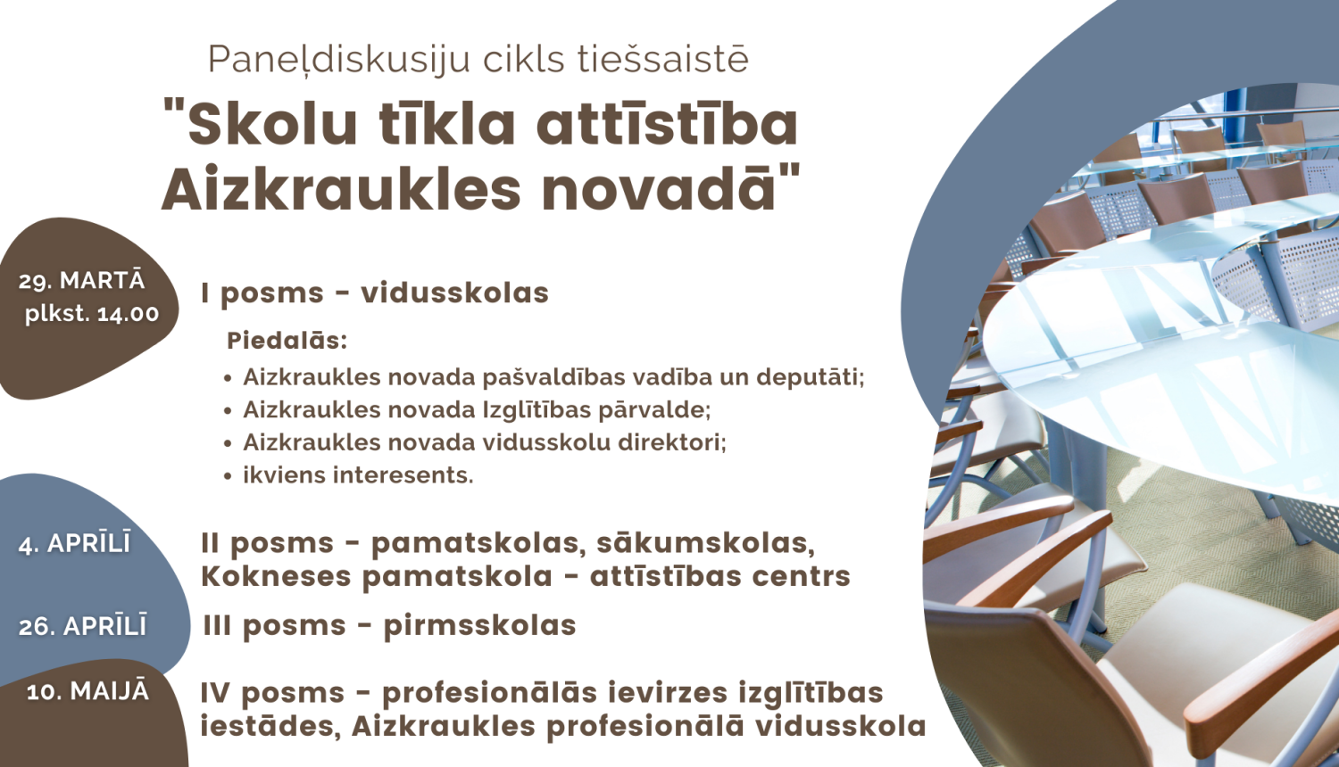 Skolu tīkla attīstība plakāts