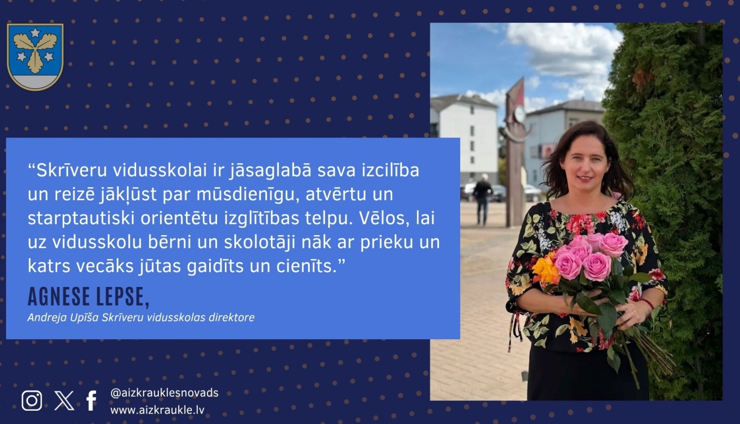 Skrveru vidusskolas jaunā direktore