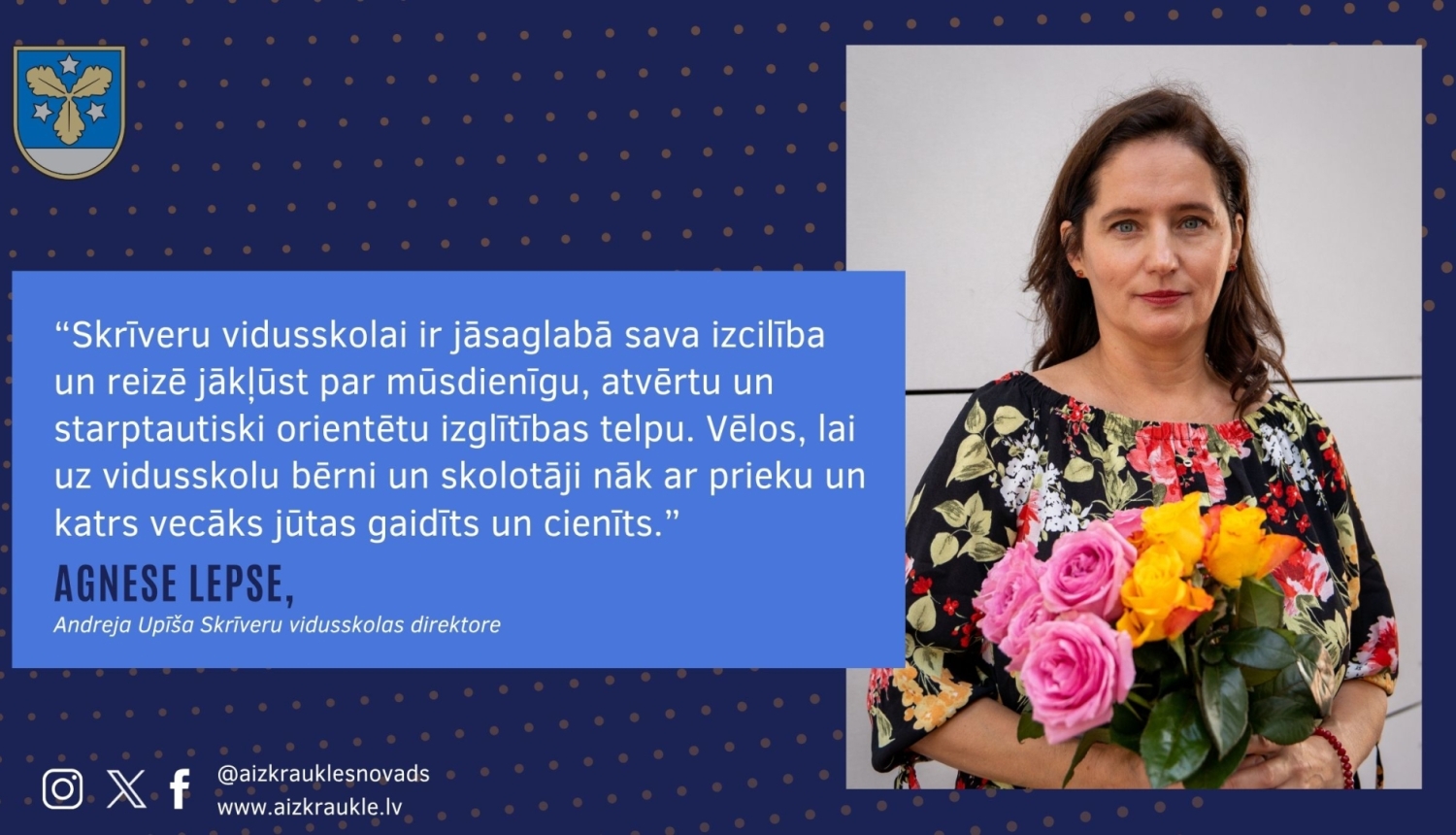 Skrveru vidusskolas jaunā direktore