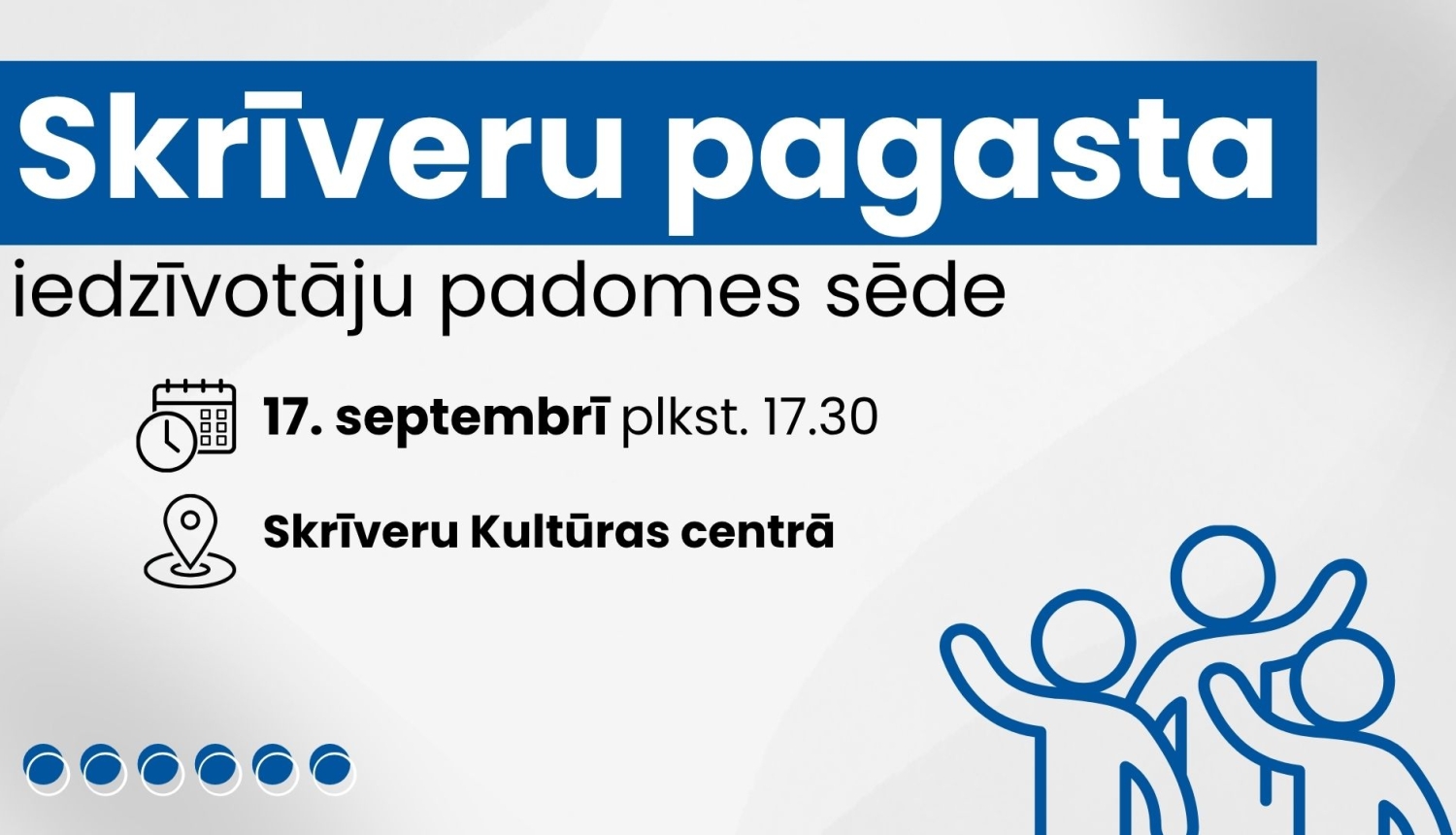Iedzīvotāju padomes sapulces afiša