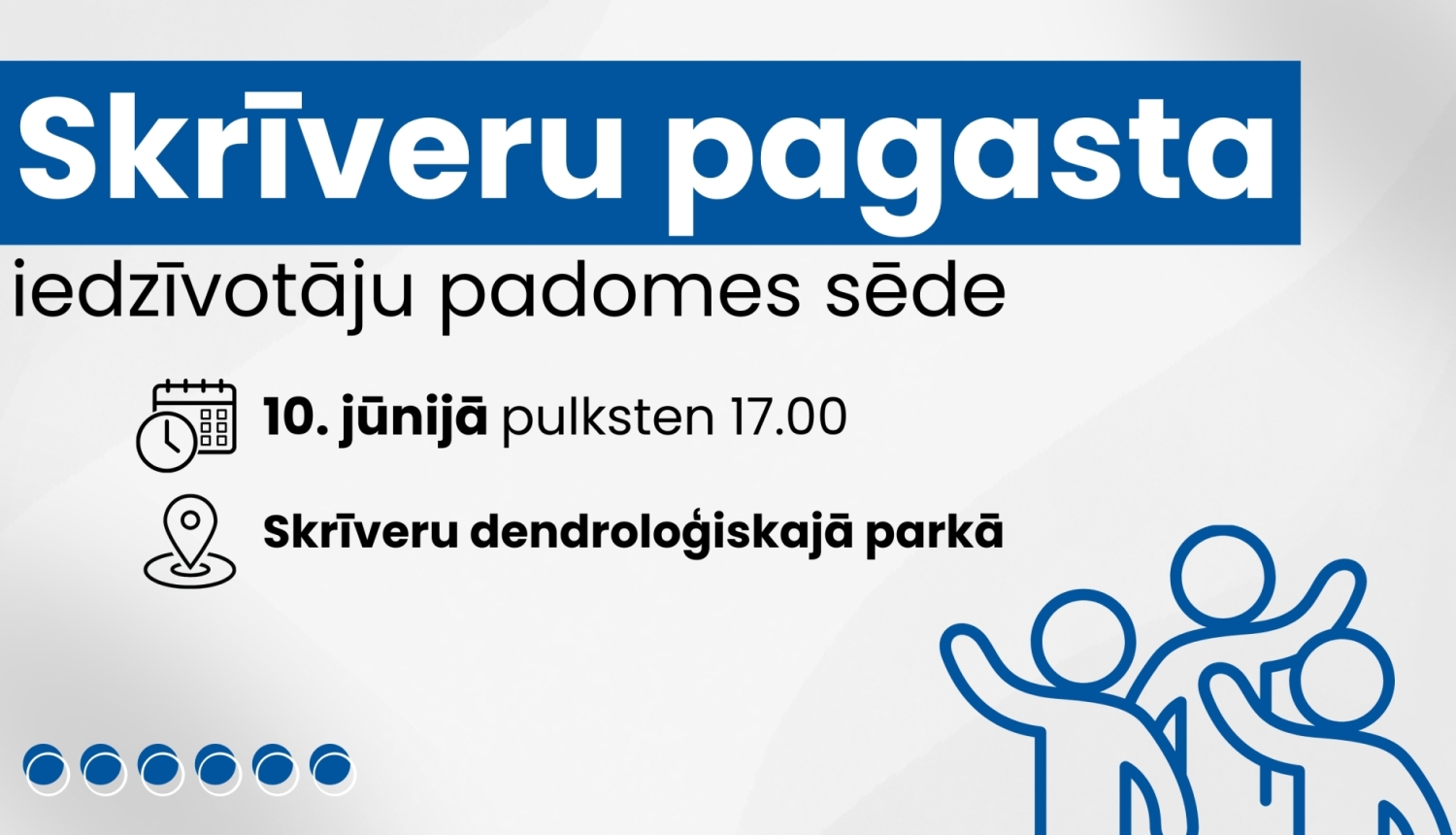 Iedzīvotāju padomes sapulces afiša