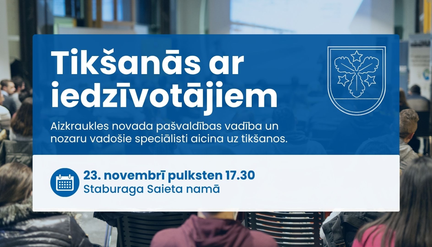 tikšanās ar iedzīvotājiem afiša