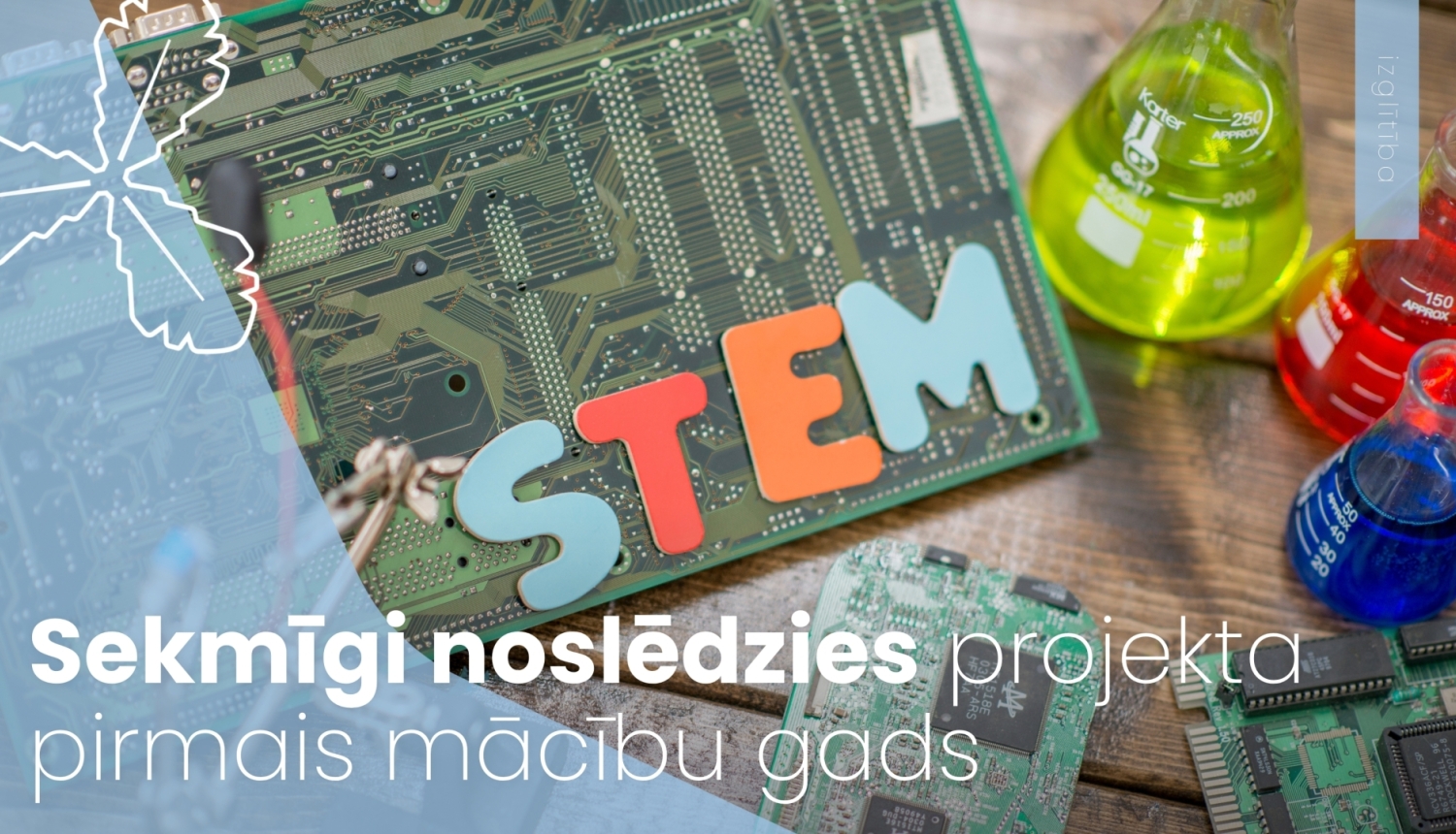 fonā ar STEM saistīti objekti, ķīmiskas lietas, elektronika un cita