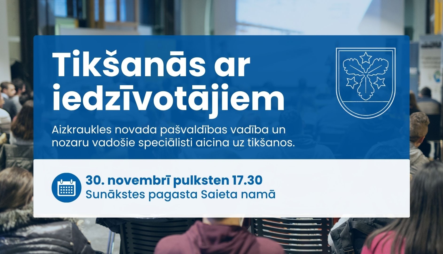 tikšanās ar iedzīvotājiem afiša
