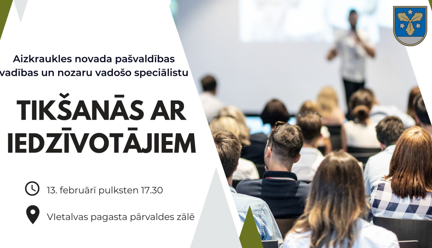 tikšanās ar iedzīvotājiem - afiša