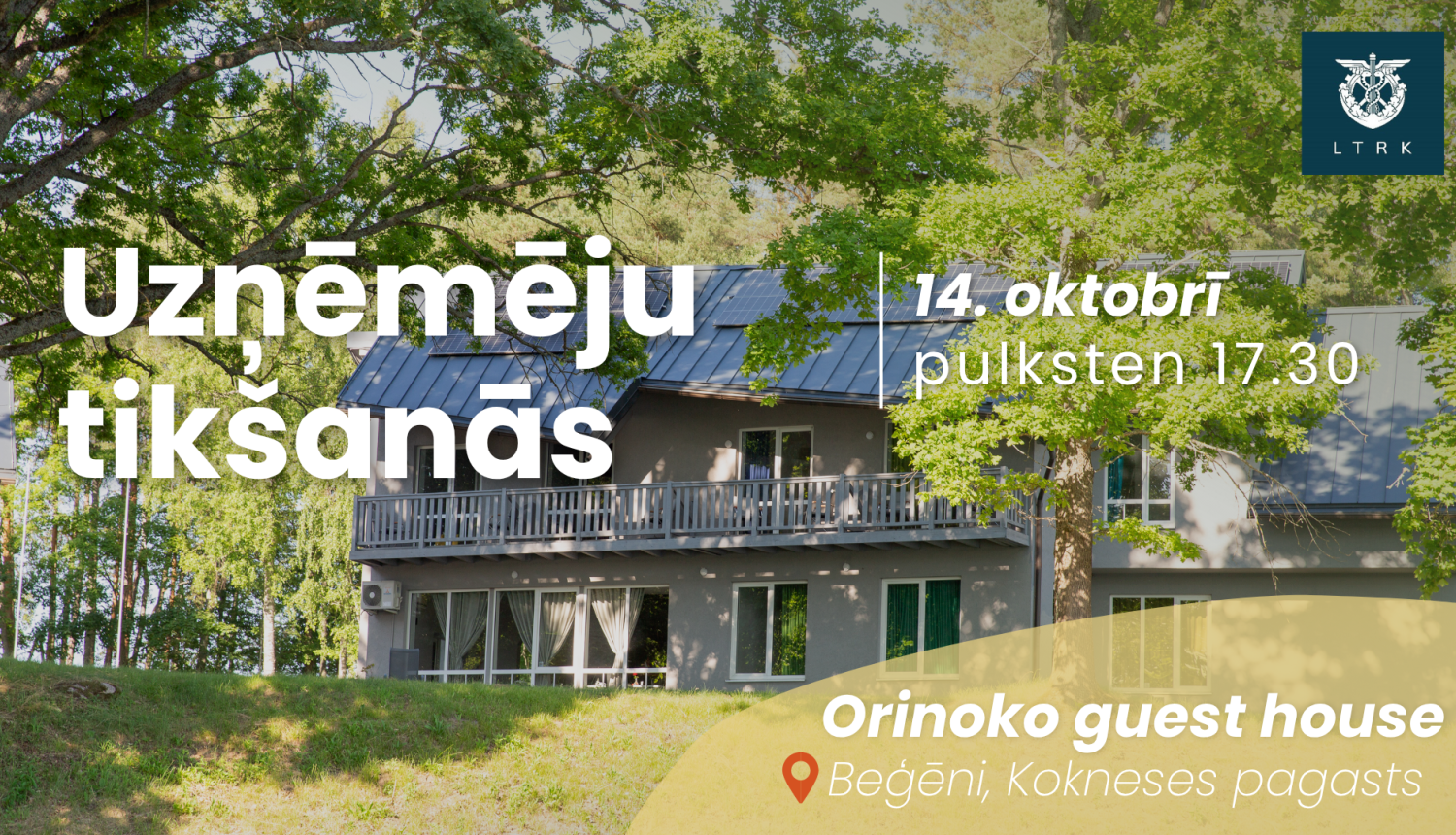 Uzņēmēju tikšanās baneris