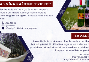 Mājas vīna ražotne Dzidris un Lavandulla