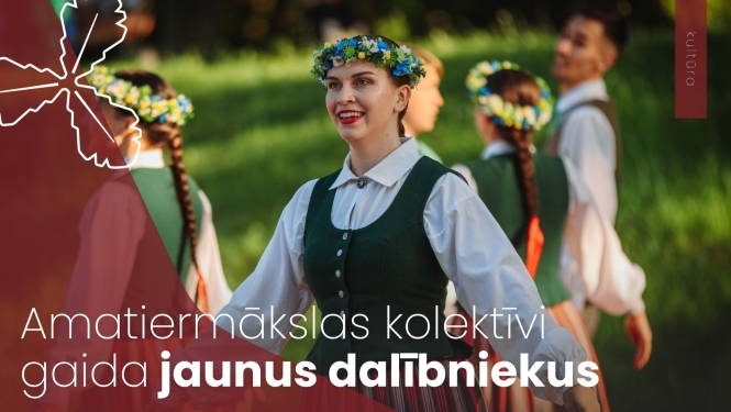 meitene ģērbusies tautastērpā dejo