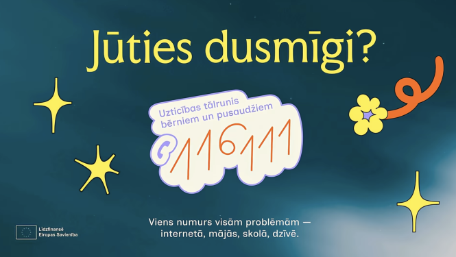 uzticības tālruņa 116111 baneris