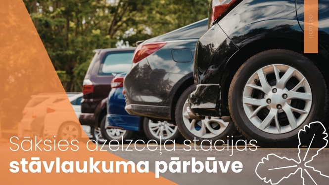 automašīnas stāvlaukumā