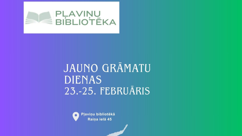 Jauno grāmatu dienas Pļaviņu bibliotēkā