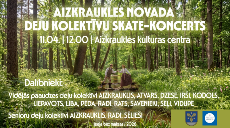 Aizkraukles novada deju kolektīvu skate-koncerts