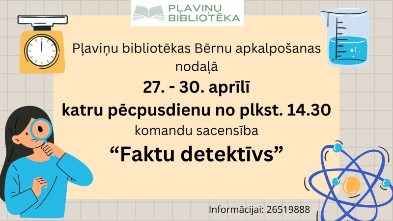 komandu sacensība “Faktu detektīvs”