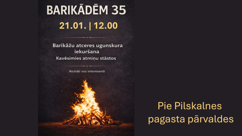 “Barikādēm – 35” Pilskalnē