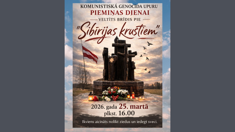 Komunistiskā genocīda upuru piemiņas brīdis Sunākstē