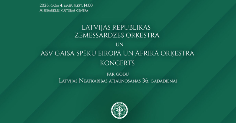 Latvijas un ASV militāro orķestru koncerts par godu Latvijas Neatkarības atjaunošanas 36. gadadienai