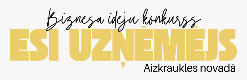 Biznesa ideju konkursa afiša