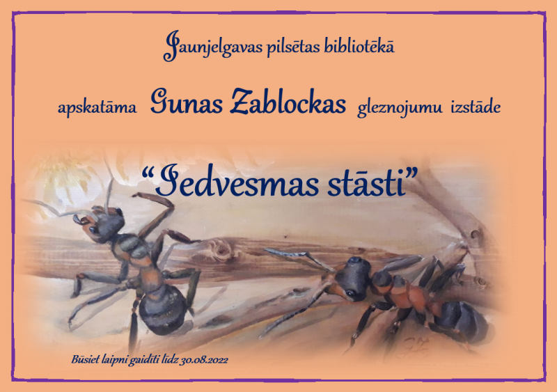 gleznu izstādes afisa