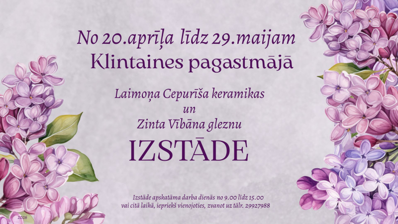 Laimoņa Cepurīša keramikas un Zinta Vībāna gleznu izstāde