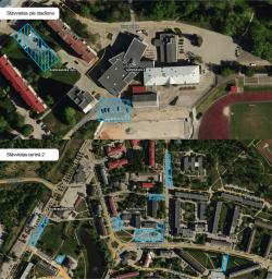 karte ar stāvvietu atainojumu