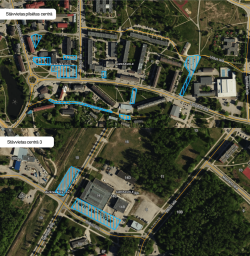 karte ar satiksmes ierobežojumiem