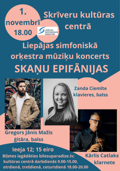 Liepājas simfoniskā orķestra mūziķu koncerts "Skaņu epifānijas"