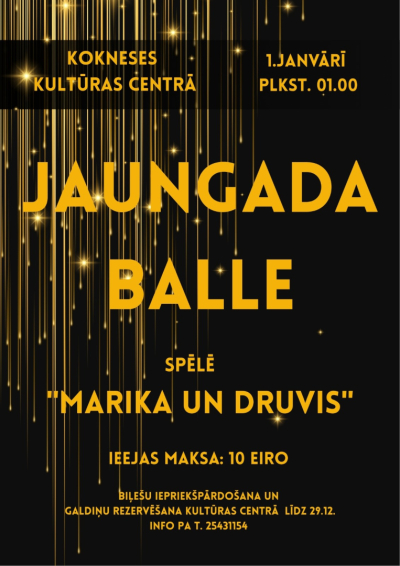 Jaungada balle Koknesē
