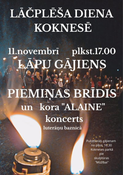 Lāčplēša dienas pasākumi Koknesē
