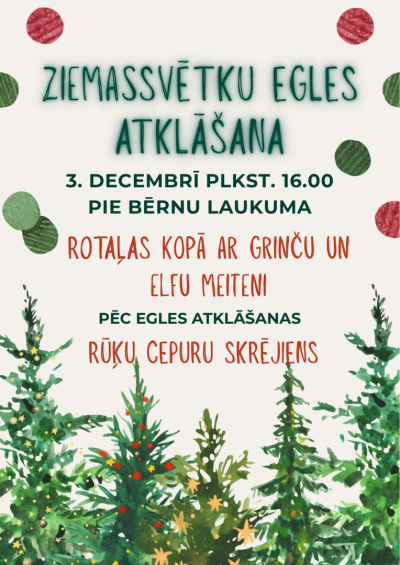 Ziemassvētku egles atklāšana