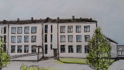 Aizkraukles Interešu izglītības centra ēkas zīmējums