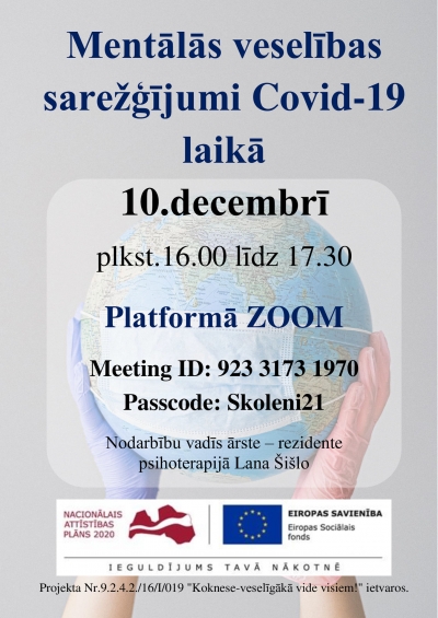 Mentālās veselības sarežģījumi Covid-19 laikā