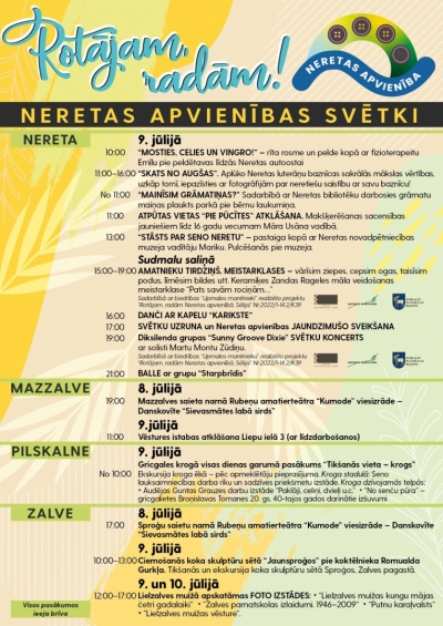 Neretas apvienības svētku programma