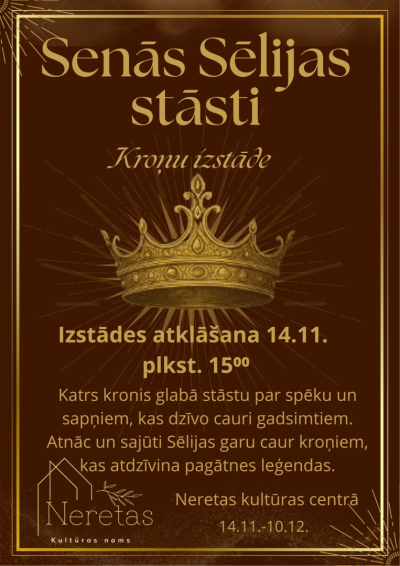 Senās Sēlijas stāsti. Kroņu izstāde. Izstādes atklāšana.