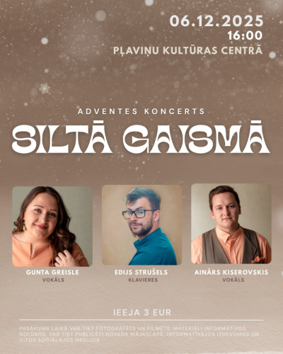 Adventes koncerts “Siltā gaismā”